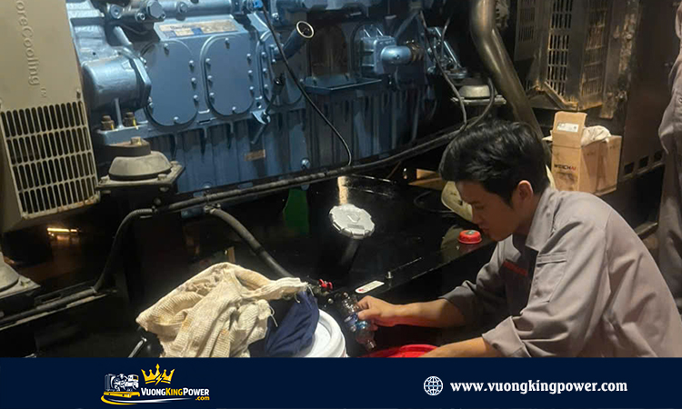 Bảo Dưỡng Máy Phát Điện boudoir 550Kva Cho Khách Sạn The Sell Tại Phú Quốc