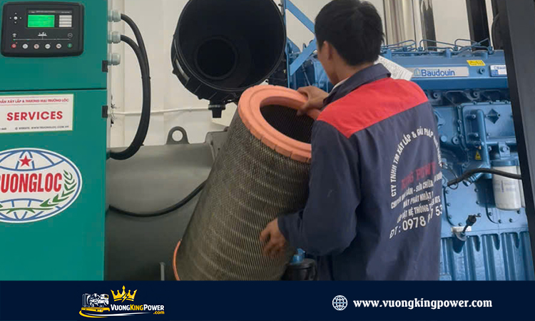 Bảo trì bảo dưỡng máy phát điện 750Kva Baudouin Nhà Máy KCN 1 Tại Hưng yên