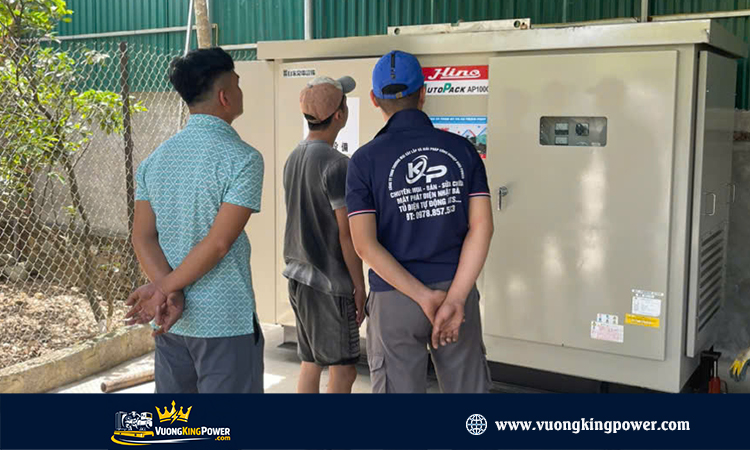 Cũng cấp máy phát điện 100Kva Denyo cho Ressort tại Lương Sơn Hoà Bình