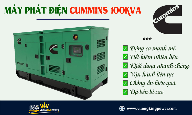 Máy phát điện Cummins 100kva