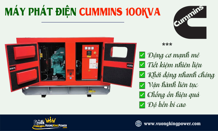 Máy phát điện Cummins 100kva