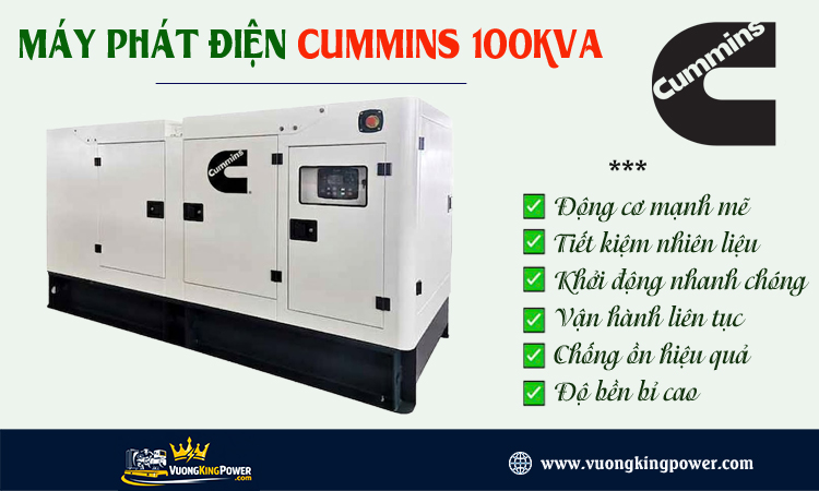 Máy phát điện Cummins 100kva