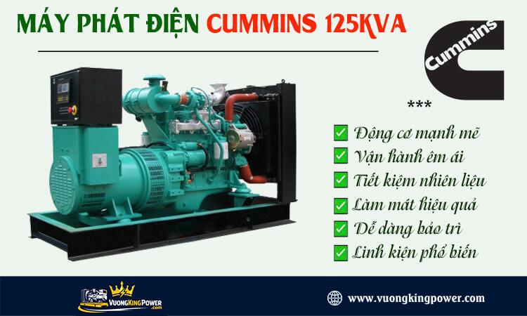 Máy phát điện Cummins 125kva 