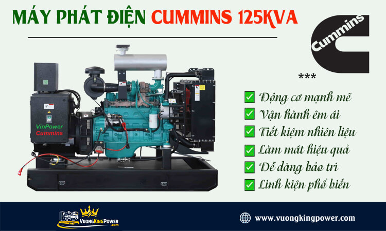 Máy phát điện Cummins 125kva 