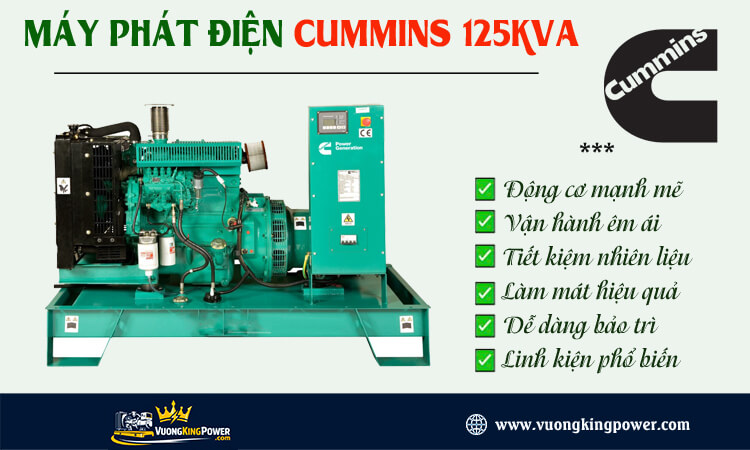 Máy phát điện Cummins 125kva 
