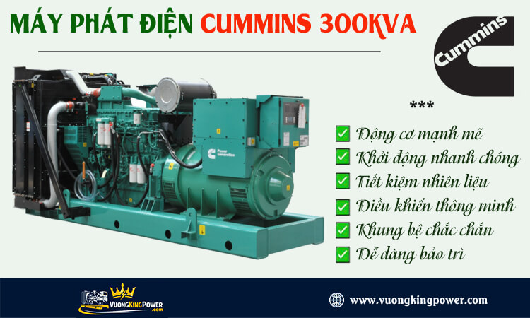 Máy phát điện Cummins 300kva