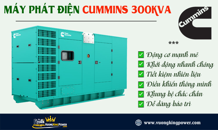 Máy phát điện Cummins 300kva