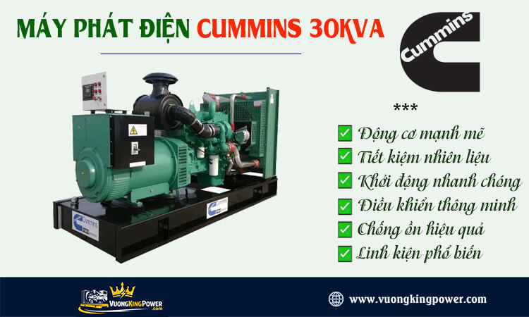 Máy phát điện Cummins 30kva