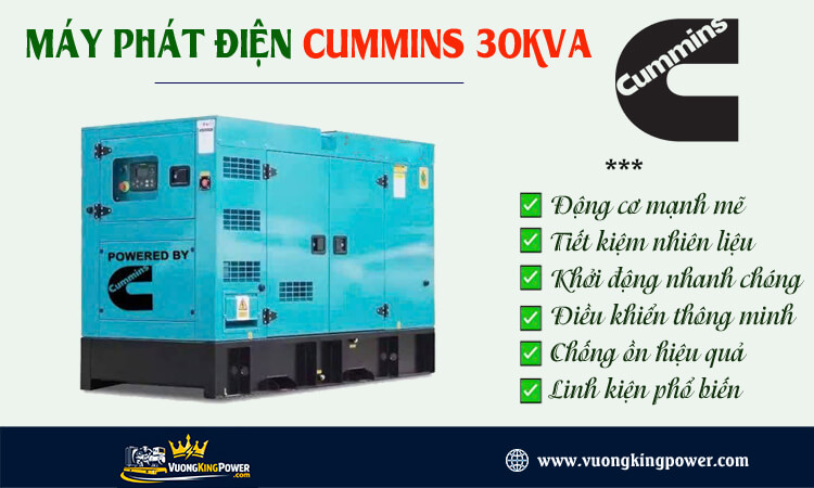 Máy phát điện Cummins 30kva