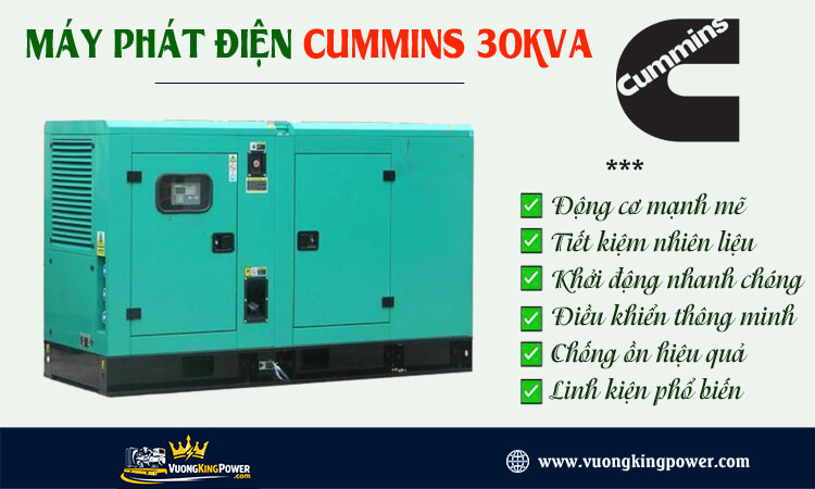 Máy phát điện Cummins 30kva