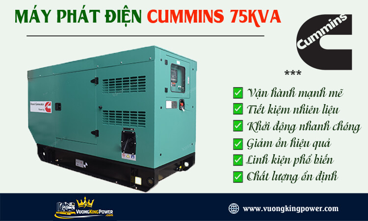 Máy phát điện Cummins 75kva 