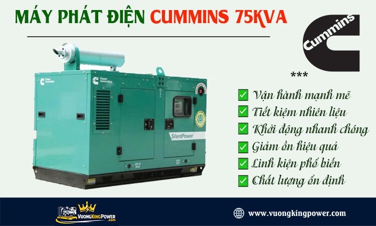 Máy phát điện Cummins 75kva 