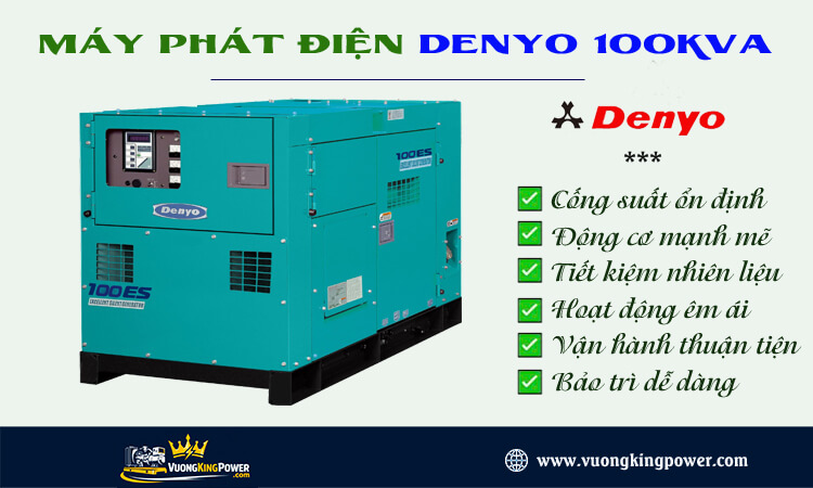 Máy phát điện Denyo 100kva 