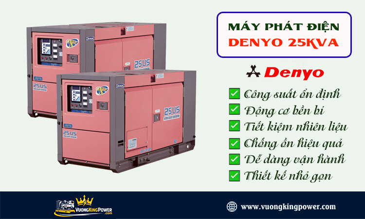 Máy phát điện Denyo 25kva 
