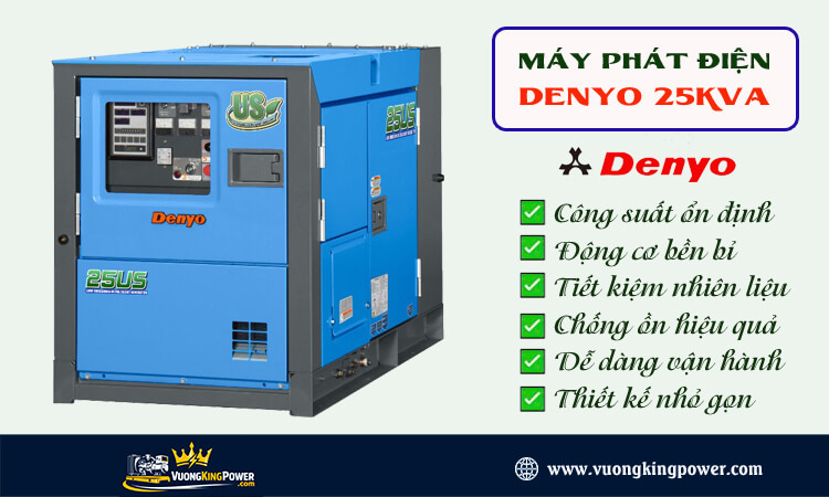 Máy phát điện Denyo 25kva 