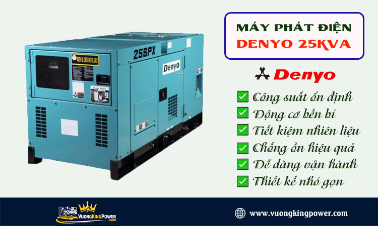 Máy phát điện Denyo 25kva 