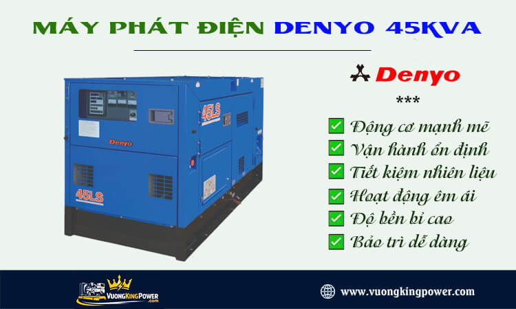 Máy phát điện Denyo 45kva 