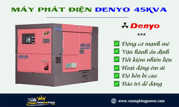 Máy phát điện Denyo 45kva 