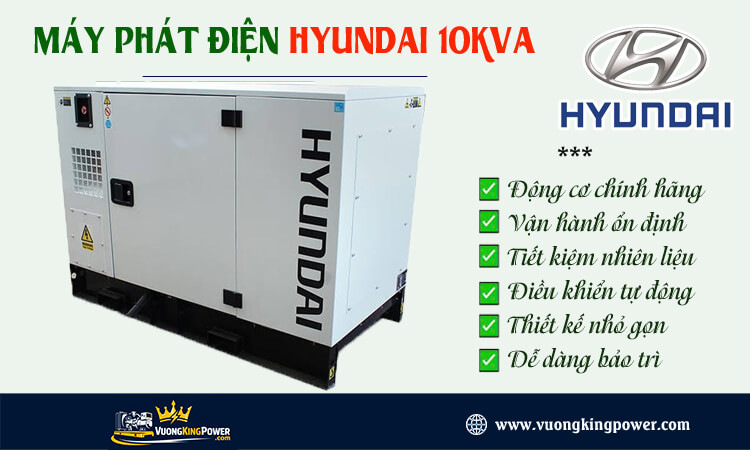 Máy phát điện Hyundai 10kva