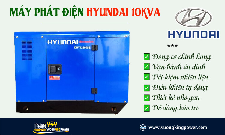 Máy phát điện Hyundai 10kva