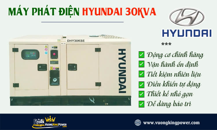 Máy phát điện Hyundai 30kva 