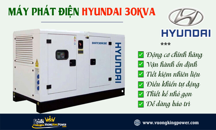 Máy phát điện Hyundai 30kva 
