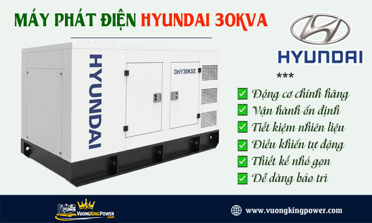 Máy phát điện Hyundai 30kva 