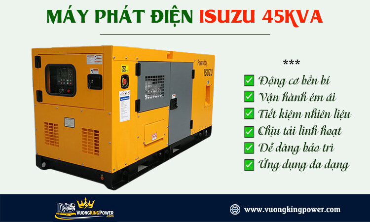 Máy phát điện Isuzu 45kva 