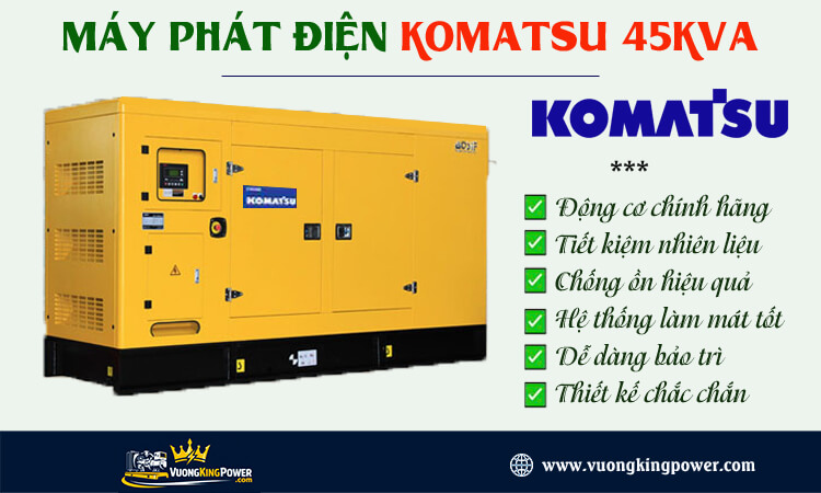 Máy phát điện Komatsu 45kva 