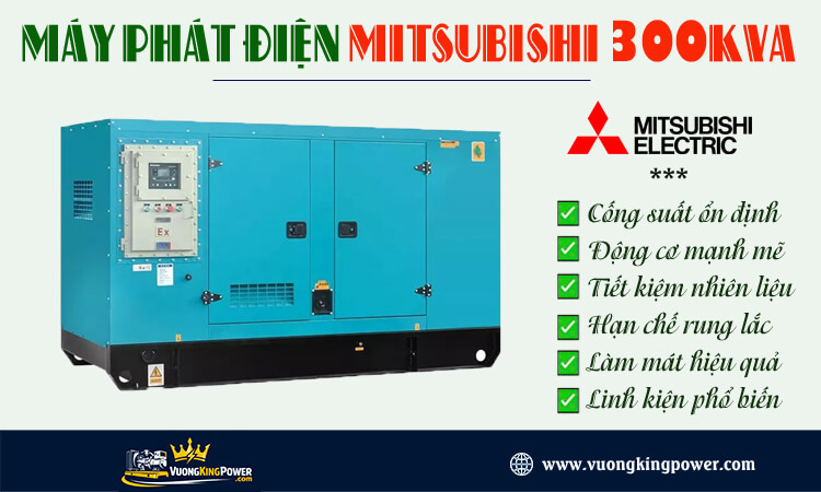 Máy phát điện Mitsubishi 300kva 