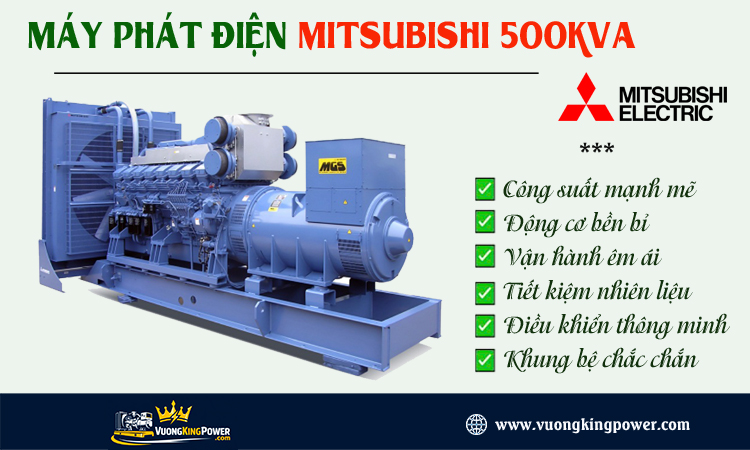 Máy phát điện Mitsubishi 500kva