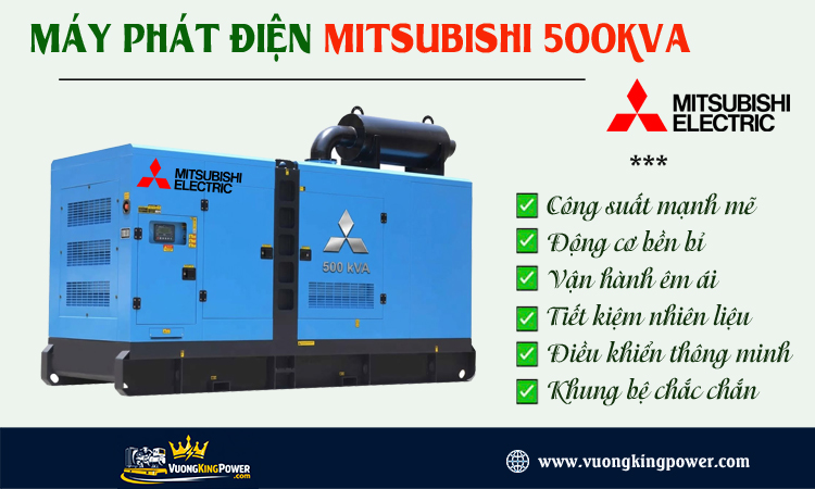 Máy phát điện Mitsubishi 500kva