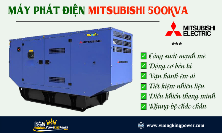 Máy phát điện Mitsubishi 500kva