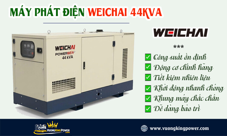 Máy phát điện Weichai 44kva