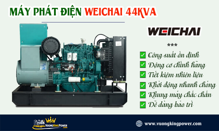 Máy phát điện Weichai 44kva