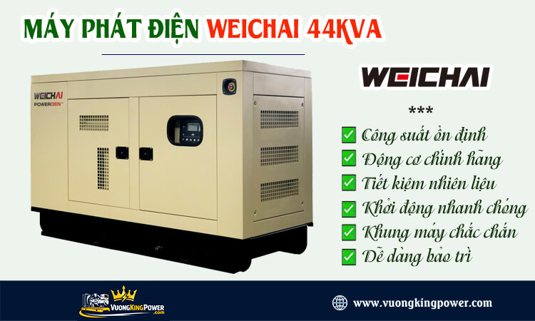 Máy phát điện Weichai 44kva