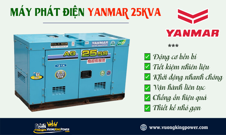 Máy phát điện Yanmar 25kva 