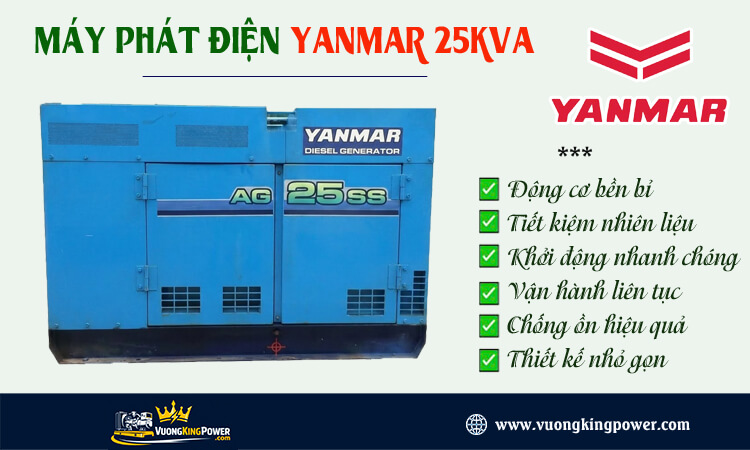 Máy phát điện Yanmar 25kva 