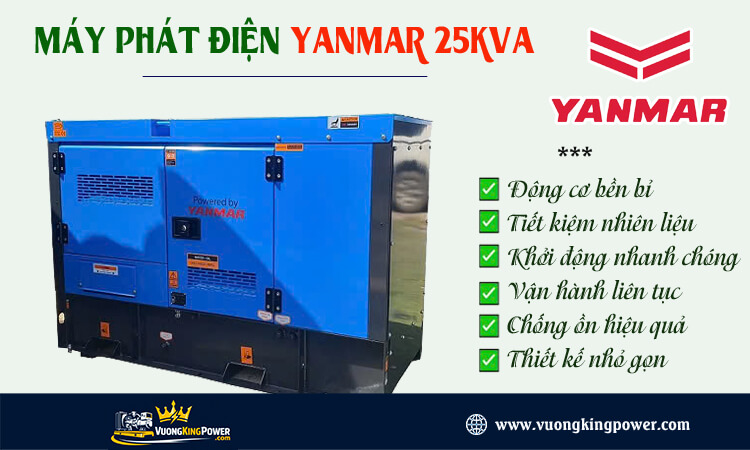 Máy phát điện Yanmar 25kva 