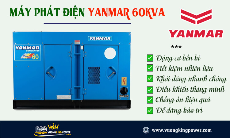 Máy phát điện Yanmar 60kva