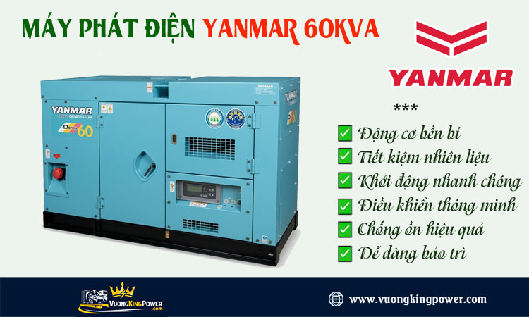 Máy phát điện Yanmar 60kva